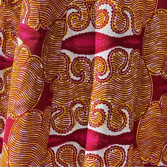 Francis + Benedict Boho Tribal Maxi Skirt EUC Gold, Garnet, White, Fuchsia - Picture 6 of 8